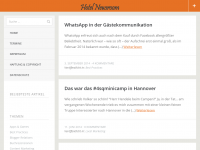 Screenshot des Blogs Hotel Newsroom