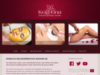 Screenshot des Blogs Kogona – Naturkosmetikstudio