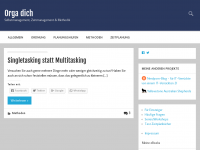 Screenshot des Blogs Orga dich