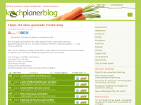 Screenshot des Blogs Kochplanerblog