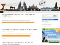 Screenshot des Blogs Nothing but travel – Die Ganze Welt des Reisens