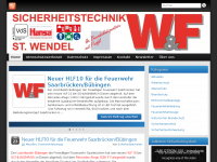 Screenshot des Blogs W&F Sicherheitstechnik – Partner der Feuerwehr