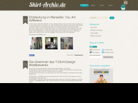 Screenshot des Blogs Shirt-Archiv | Graphic Design Shirts