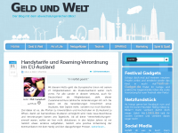 Screenshot des Blogs Geld und Welt