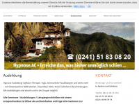 Screenshot des Blogs Hypnose Ausbildung