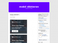 Screenshot des Blogs per handy und telefon bloggen und twittern
