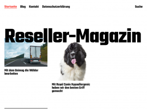 Screenshot des Blogs Reseller-Magazin Blog