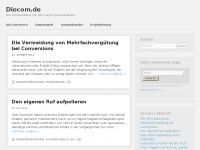 Screenshot des Blogs DioCom.de – Der Domainblog über die Welt der Domains und des Internet