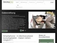 Screenshot des Blogs Datenrettung