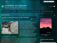 Screenshot des Blogs La Pedriza: ein Labyrinth
