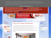 Screenshot des Blogs Info zu Infrarotheizung