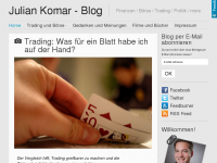 Screenshot des Blogs Swing-Action.deSwing Trading Blog von Julian Komar