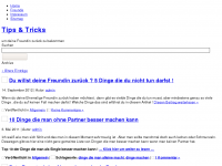 Screenshot des Blogs Ex Freundin Zurück Bekommen