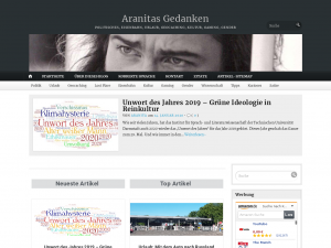 Screenshot des Blogs Aranitas Gedanken