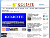 Screenshot des Blogs Der Kojote