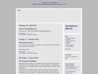 Screenshot des Blogs The World of Boris S.