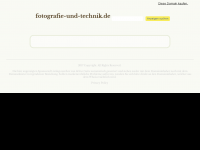 Screenshot des Blogs Fotografie und Technik