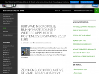 Screenshot des Blogs Beste kostenlose Apps