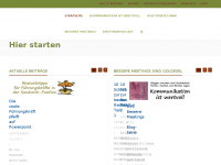 Screenshot des Blogs Rhetorik – Begeistern * Fesseln * Überzeugen