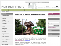 Screenshot des Blogs Pfalz Buchhandlung