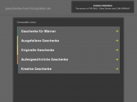 Screenshot des Blogs Geschenke für Hobbyfotografen