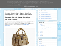 Screenshot des Blogs George Gina & Lucy – GGL Taschen