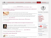 Screenshot des Blogs Musenhof Kliniken