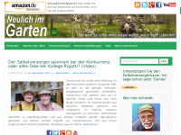 Screenshot des Blogs Neulich im Garten