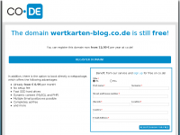 Screenshot des Blogs Wertkarten-blog