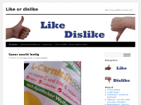 Screenshot des Blogs Like or Dislike
