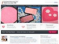 Screenshot des Blogs Make Up Beauty