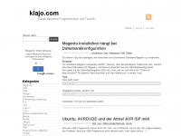 Screenshot des Blogs klajo.com