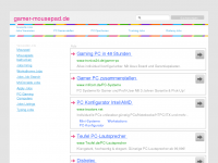 Screenshot des Blogs Mouspads für Profispieler