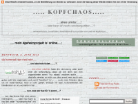 Screenshot des Blogs kopfchaos….. alles unklar…..? oder kann ich noch verwirrung stiften…..?