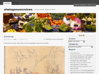 Screenshot des Blogs Genuss, Reisen, und mehr.