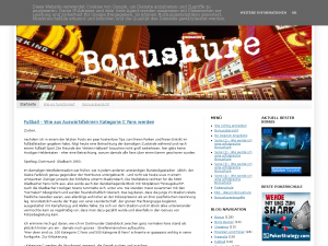 Screenshot des Blogs Bonushure Pokerschule