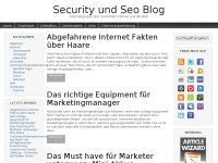 Screenshot des Blogs In-Security Blog