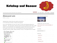 Screenshot des Blogs Ketchup und Banane – weil das leben schön ist.