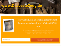 Screenshot des Blogs Das beste Zeug – Bushcraft, Survival und Outdoor