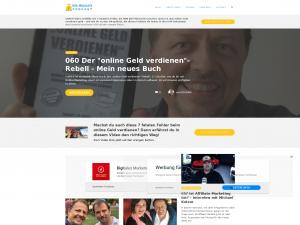 Screenshot des Blogs Der Geldsack Podcast