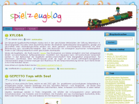 Screenshot des Blogs Spielzeugblog