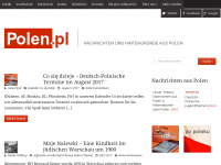 Screenshot des Blogs Polen.pl – Nachrichten und Hintergründe aus Polen