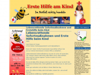 Screenshot des Blogs Erste Hilfe am Kind