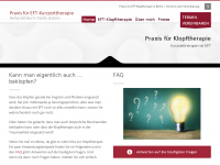 Screenshot des Blogs Homöopathie und EFT Klopfakupressur Berlin