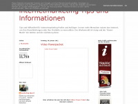 Screenshot des Blogs Internetmarketing Tips und Informationen