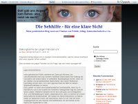 Screenshot des Blogs Die Sehhilfe für eine klare Sicht