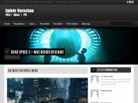 Screenshot des Blogs Spiele Vorschau