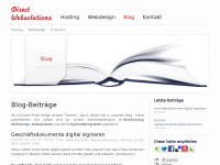Screenshot des Blogs Direct Websolutions