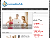 Screenshot des Blogs Bodybuilding-Trainingsplan