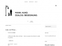 Screenshot des Blogs Mann mit Hund | Witzige Geschichten aus dem Alltag eines Hundehalters